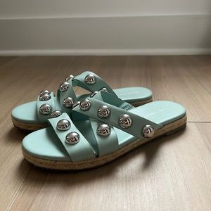 Marc Fisher Blue Sandals